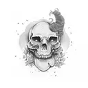 half alive half dead and gone tattoo design idea