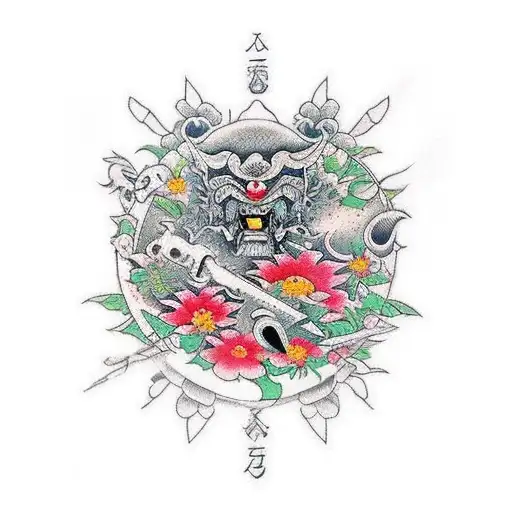 its better to be warrior in a garden than a garden in a war tattoo design idea