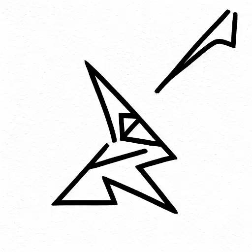 Triangle tattoo design idea