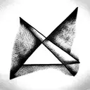 Triangle tattoo design idea