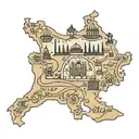 Iran map outline tattoo design idea