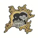 Iran map outline tattoo design idea