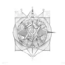 Ophanim tattoo design idea