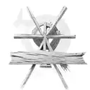 rustic weathered cross with lasso tattoo design idea