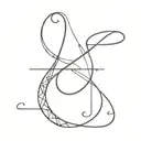interlinked initials "DTDSMS" tattoo design idea
