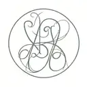 interlinked initials "DTDSMS" tattoo design idea