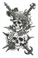 palaye royale, dark tattoo design idea