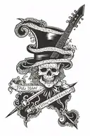 palaye royale, dark tattoo design idea