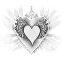 turtle bluejay heart wings tattoo design idea