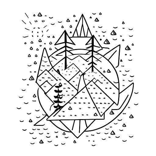 midnight rain tattoo design idea