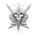 café  con medusas  tattoo design idea