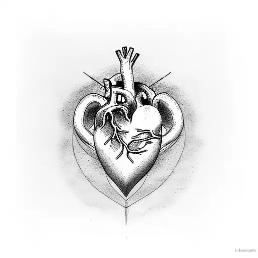  heart womb  tattoo design idea