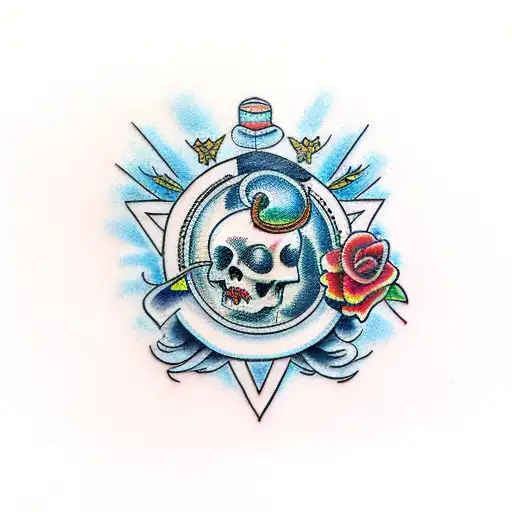 birth from venus  tattoo design idea