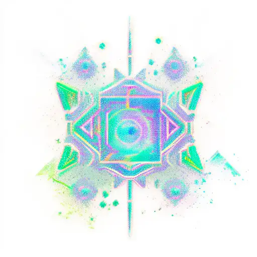 Horizon zero dawn light green tattoo design idea