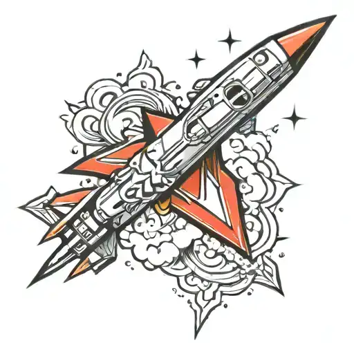 missiles tattoo design idea