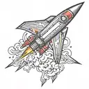 missiles tattoo design idea