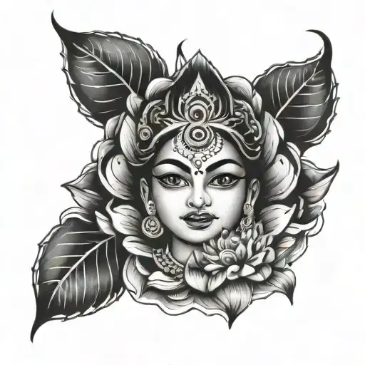 veera-lakshmi tattoo design idea