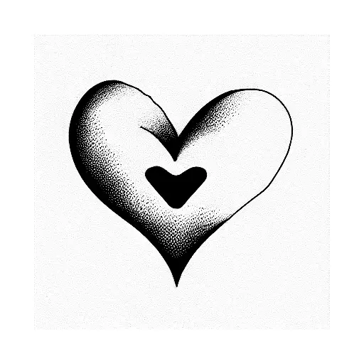 heart that shows passion, commitment and sensuality tattoo design idea