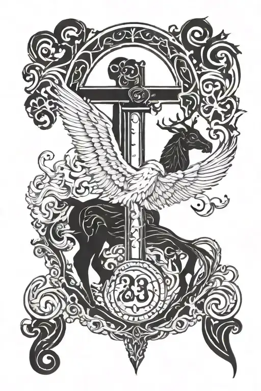 23 psalm 23 tattoo design idea