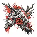 leshy from witcher game controller intertwined tattoo design idea