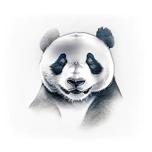 panda tattoo design idea