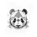 panda tattoo design idea