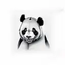 panda tattoo design idea