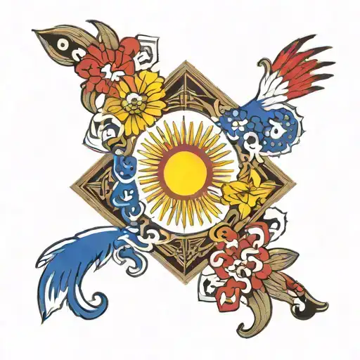 filipino flag surrounding the tattoo design tattoo design idea
