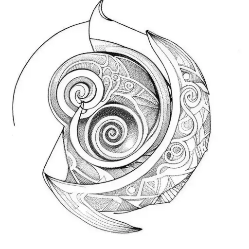 nautilus tattoo design idea