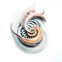 nautilus tattoo design idea