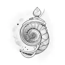 nautilus tattoo design idea