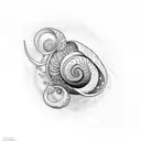 nautilus tattoo design idea