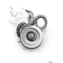 nautilus tattoo design idea