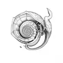 nautilus tattoo design idea