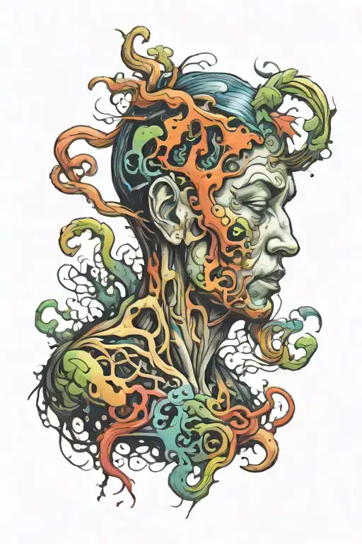 anxiety tattoo design idea