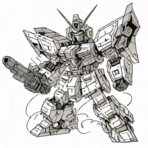 gundam tattoo design idea
