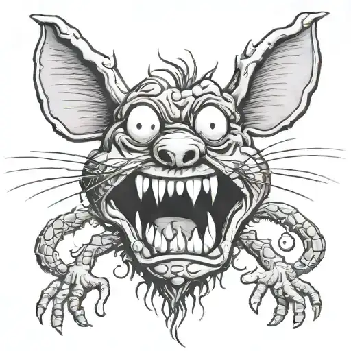 rat fink graffiti art tattoo design idea