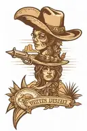 western desert theme tattoo tattoo design idea