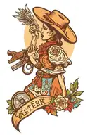 western desert theme tattoo tattoo design idea