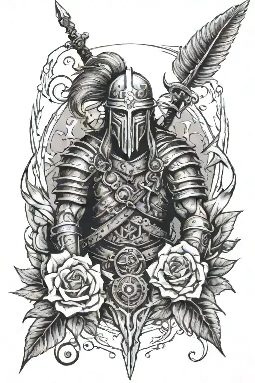 “Fate whispers to the warrior, 'You can not withstand the storm.' The warrior whispers back, 'I am the storm.'" tattoo design idea