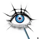 Evil Eye tattoo design idea
