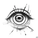 Evil Eye tattoo design idea