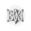 letter D and M tattoo design idea