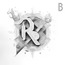 letter D and M tattoo design idea