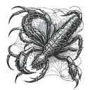 scorpion vs spider tattoo design idea