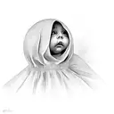 ghost with child tattoo design idea