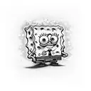 spongebob tattoo design idea