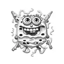 spongebob tattoo design idea