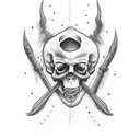 Grim Reaper Praying  tattoo design idea