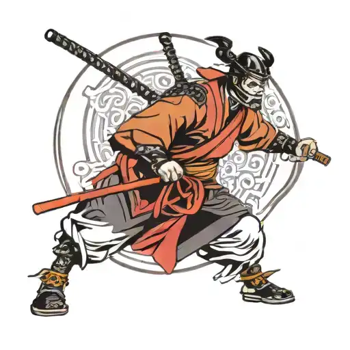 ronin samurai tattoo design idea